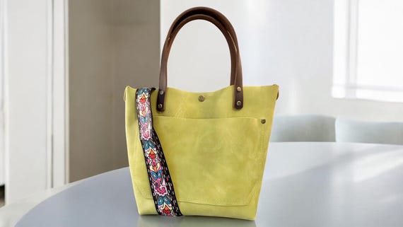Full Grain Real Leather Authentic Peridot Leather RokStar Cross-Body/Handbag