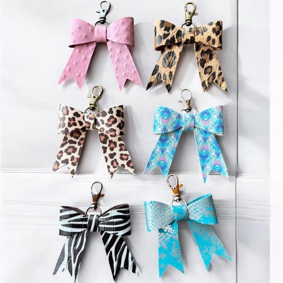 Real Leather Animal Print Bow -Tote Bag, Tassel, Leopard, Snake, Peacock, Ostrich, Zebra