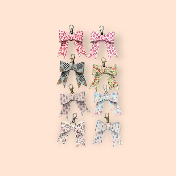 Real Leather Holiday Leather Bow -Tote Bag, Tassel, Valentines Day, Easter, St Patrick’s Day, Halloween, Fall, Thanksgiving, Christmas