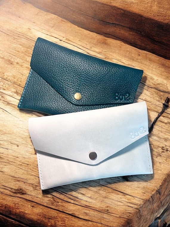 Full Grain Real Authentic Leather Large Envelope Pouch