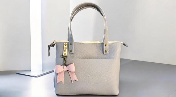 Full Grain Real Leather Authentic Zipper Blue Ice Mini Stevie Crossbody or Shoulder Bag Purse