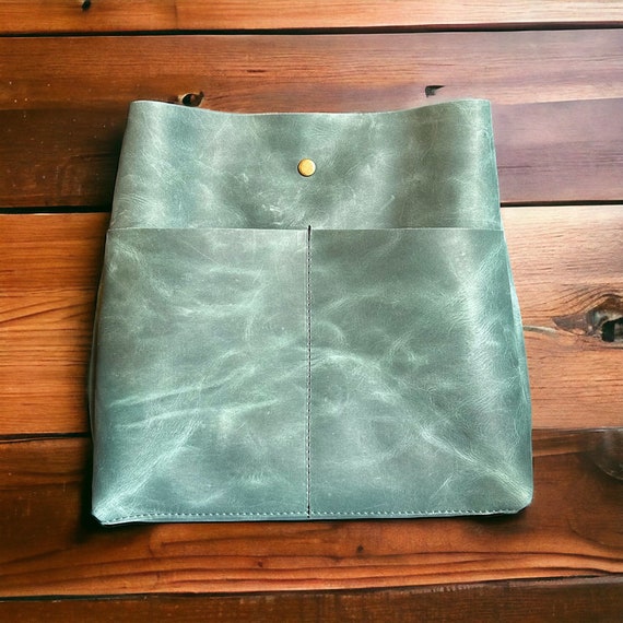 Full Grain Real Leather Authentic Mediterranean Super Stevie Crossbody or Shoulder Bag Purse