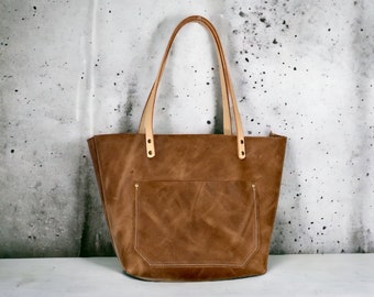Authentic Cross-Body Chocolate Leather Classic Tote Bags-Sm/Md/Lrg/XLrg