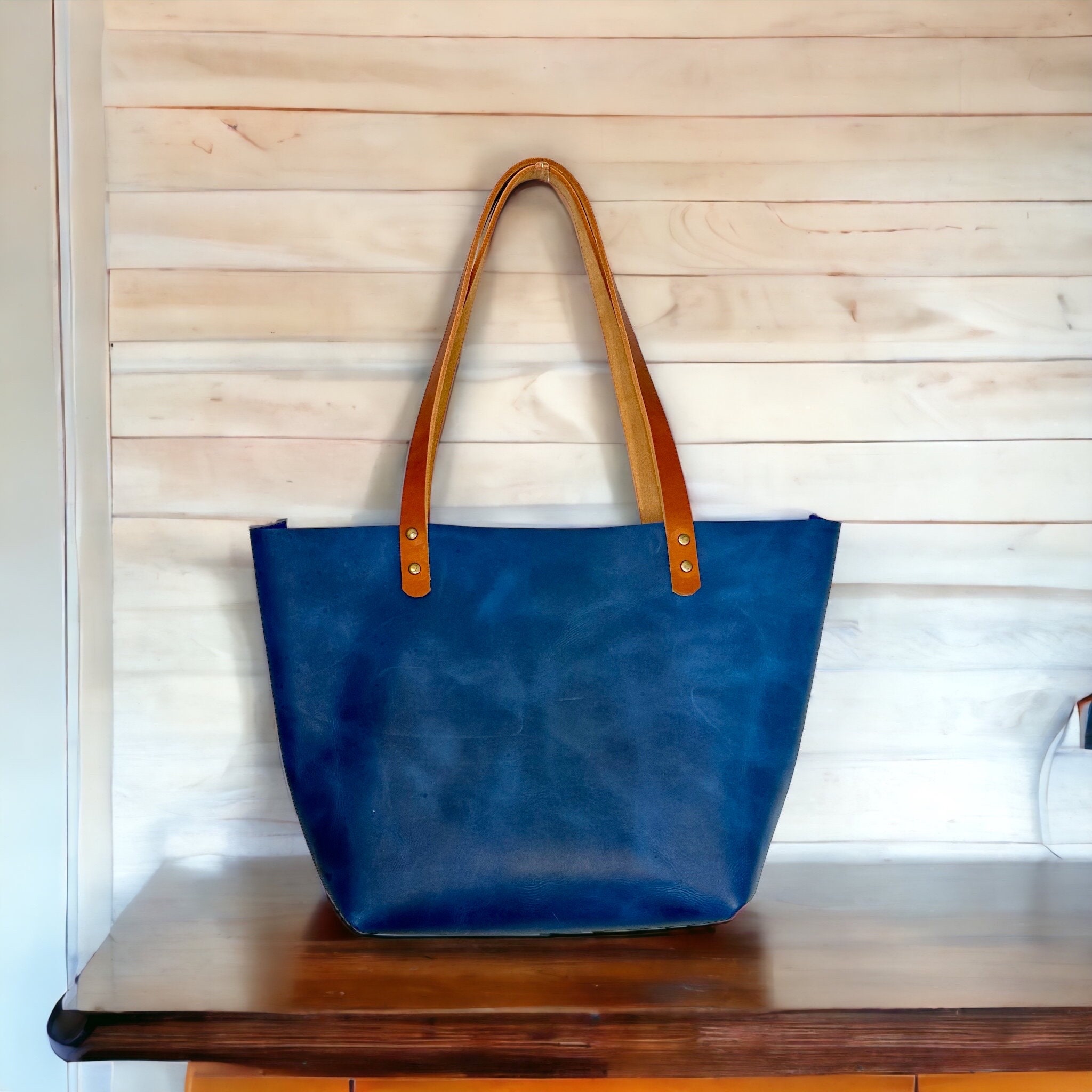 Bottega Veneta Brera Handbag Ombré Leather, blue, authentic
