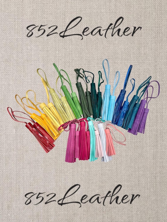Full Grain Real Authentic Leather Tassels