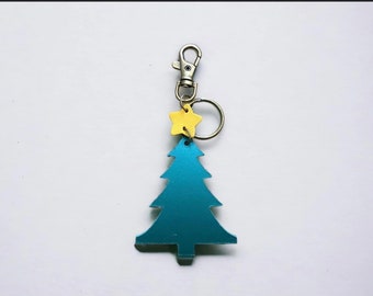 Authentic Leather Christmas Tree No Trunk Bag Charm