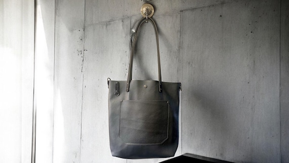 Full Grain Real Leather Pebbled Pewter Hartlee Crossbody or Shoulder Bag Purse