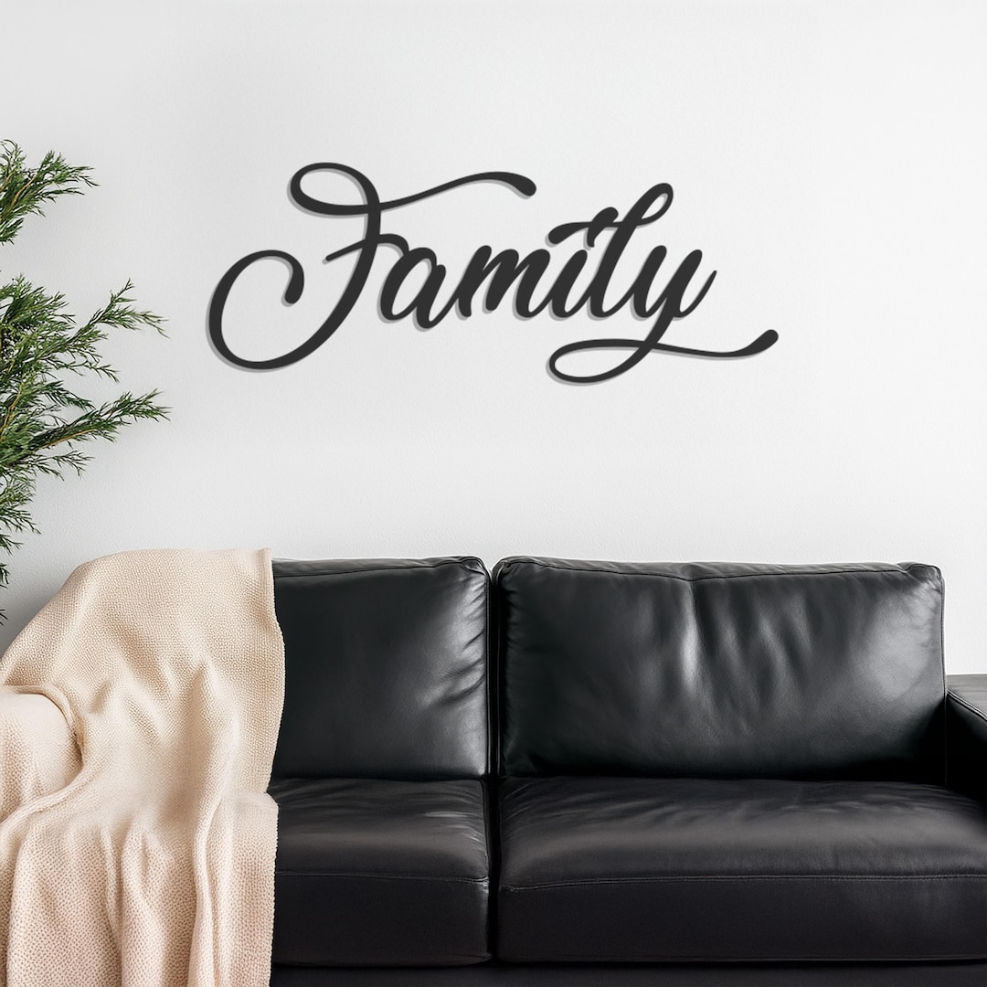 Family Metal Wall Art, Metal Wall Sign, Housewarming Decor, Metal Wall ...