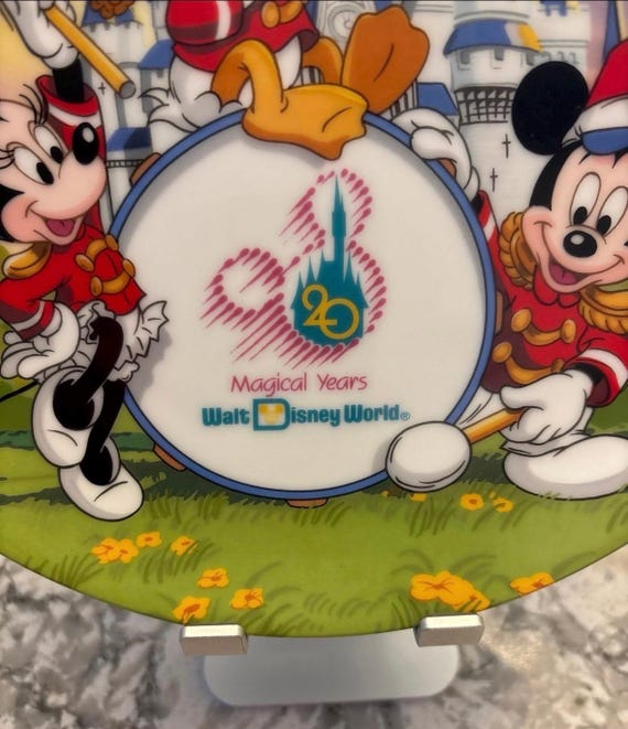 Disney マジカルイヤーズ 20周年 プレート 20 マジカルイヤーズ ウォルトディズニーワールドプレート - Etsy 日本