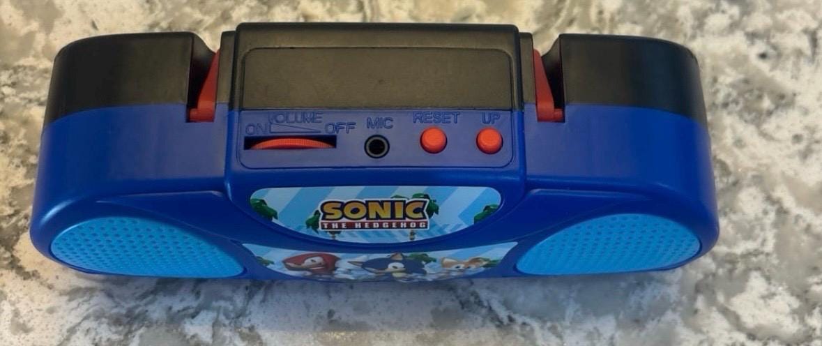 Sonic the Hedgehog Sing-a-long Boom Box - Etsy