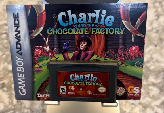 チャーリーとチョコレート工場　ゲームボーイアドバンス　GBA Charlie and the Chocolate Factory Gameboy Advance - Etsy