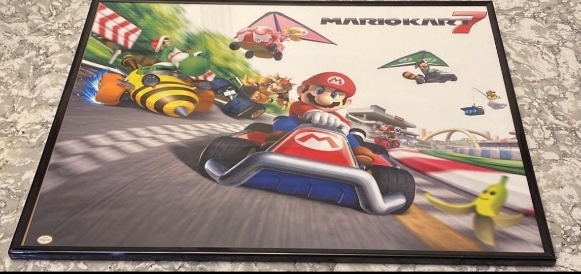 Mario Kart 7 Picture frame