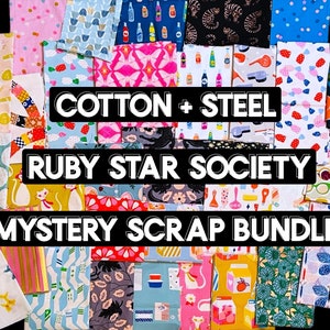 Cotton + Steel | Ruby Star Society | Mystery Scrap Pack | Bundle | Scrap Bag | Quilting Scraps