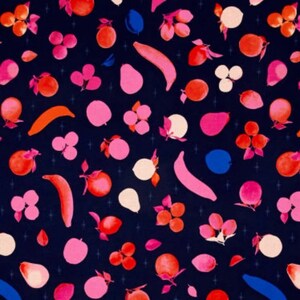 Melody Miller | Fruit Dots | Cotton + Steel | OOP | Ruby Star Society | Fruit Stand | Navy | FQ