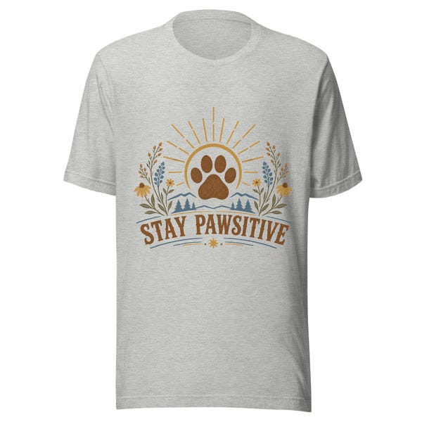 Stay Pawsitive — Boho shirt listing