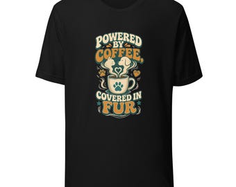 Coffee and Fur Vet Tech Shirt: Funny Veterinary Clinic Tee