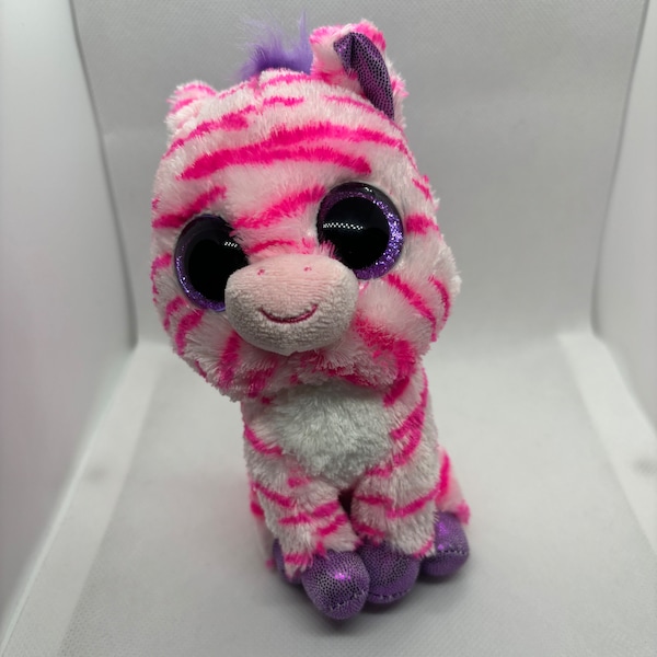 Ty 6" Beanie Boo: Zazzy the zebra (Claire's Exclusive)