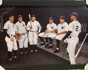 New York Yankees Derek Jeter Clock – 12 Action Photos – USA Made