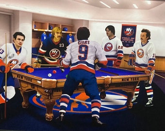 VinnieVtg Vintage 90's New York Islanders Fisherman Crewneck Sweatshirt S