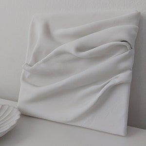 White Textured Painting Gift Idea For Her Minimalistic Wall Art Wedding Gift Living Room Wall Deco