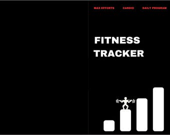 Fitness Tracker for Men & Women: workout tracker, exercise planner, max effort log, rep range calculator, body measurement log