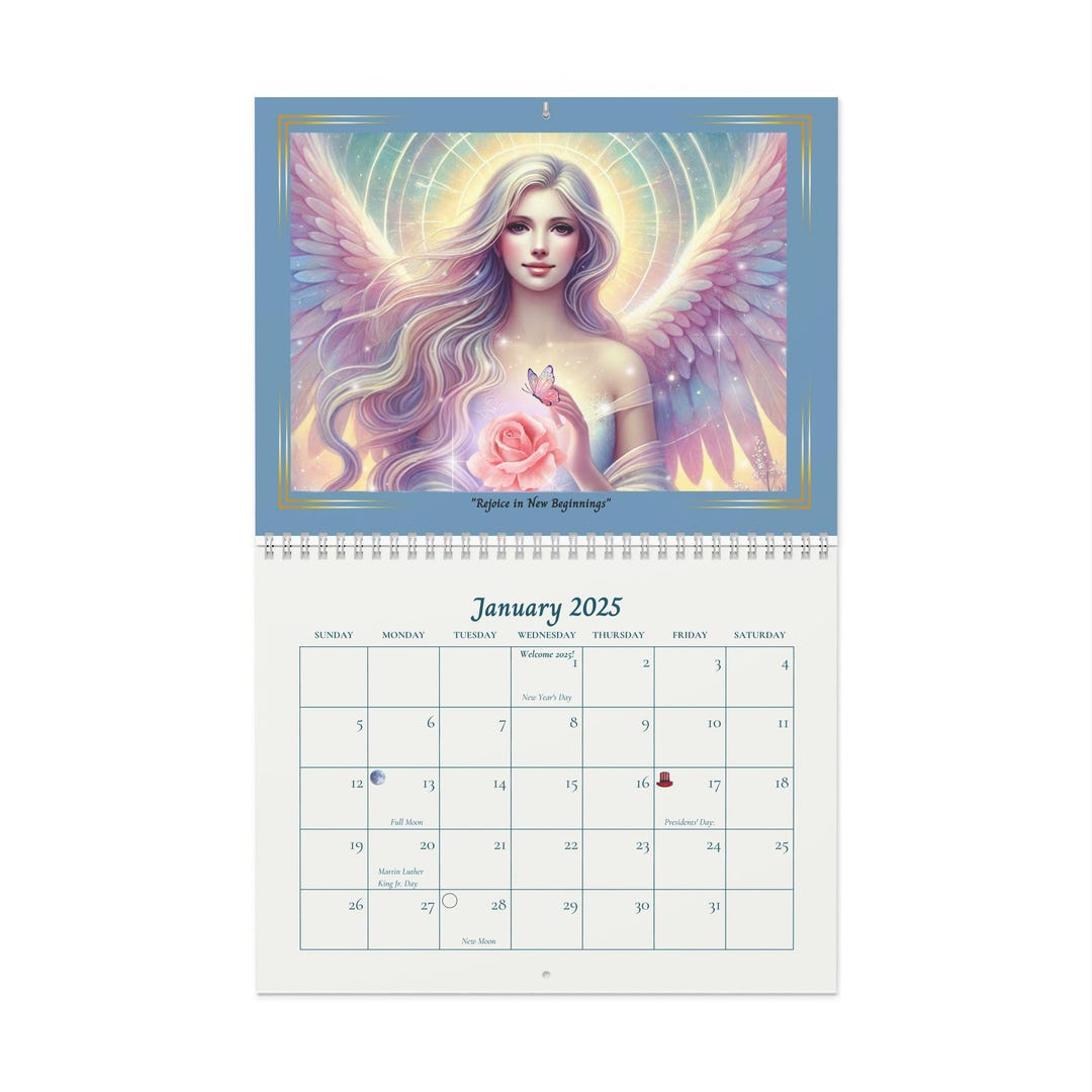 Angel Wall Calendar 2025 Great Holiday Gift Etsy UK