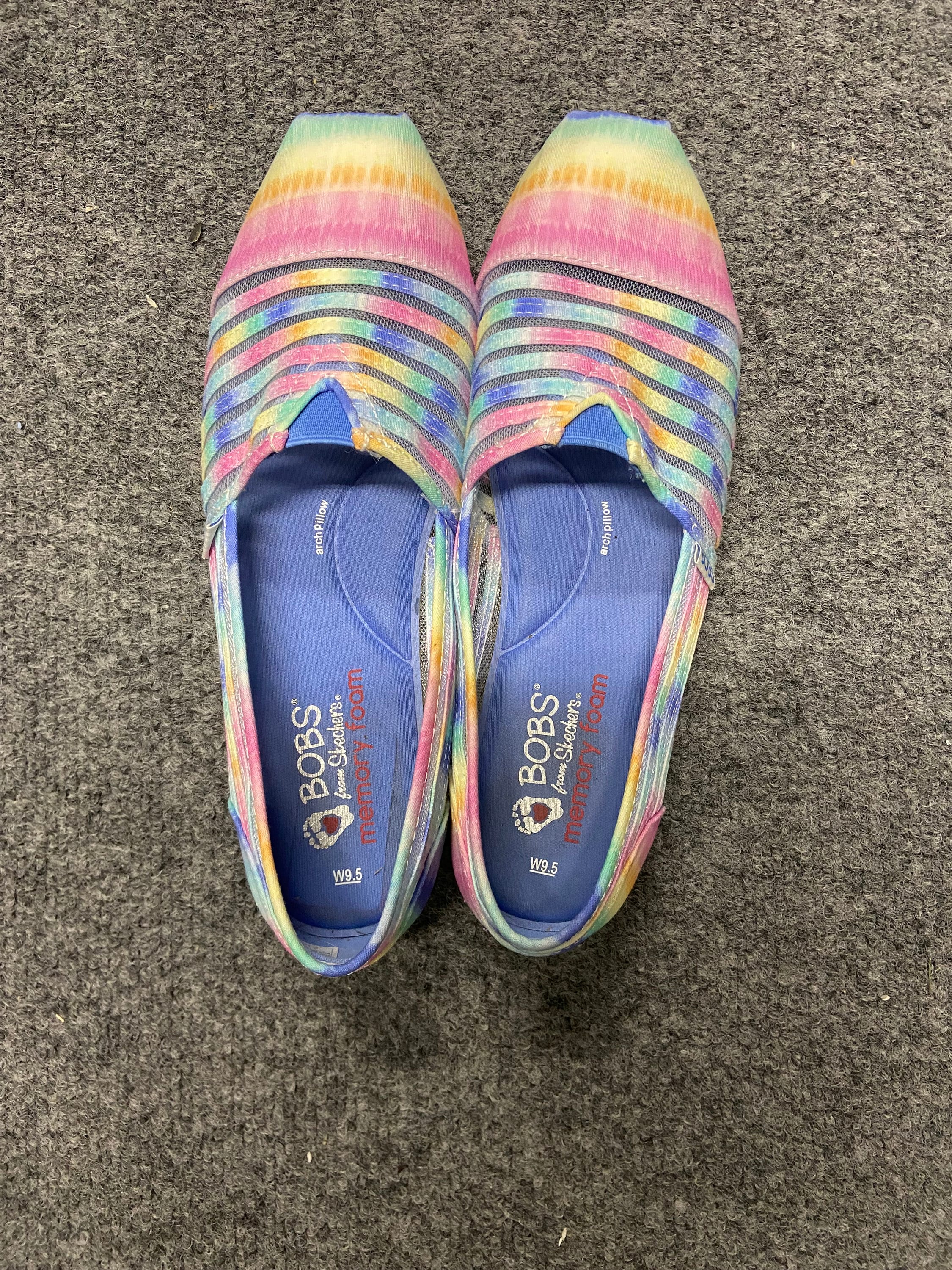 Skechers Bobs Plush Sunset Feels Memory Foam Rainbow Loafers Women s 9.5W Etsy