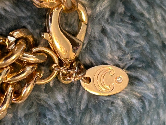 Charming Designed with Perl and Golden tone Chain… - image 2