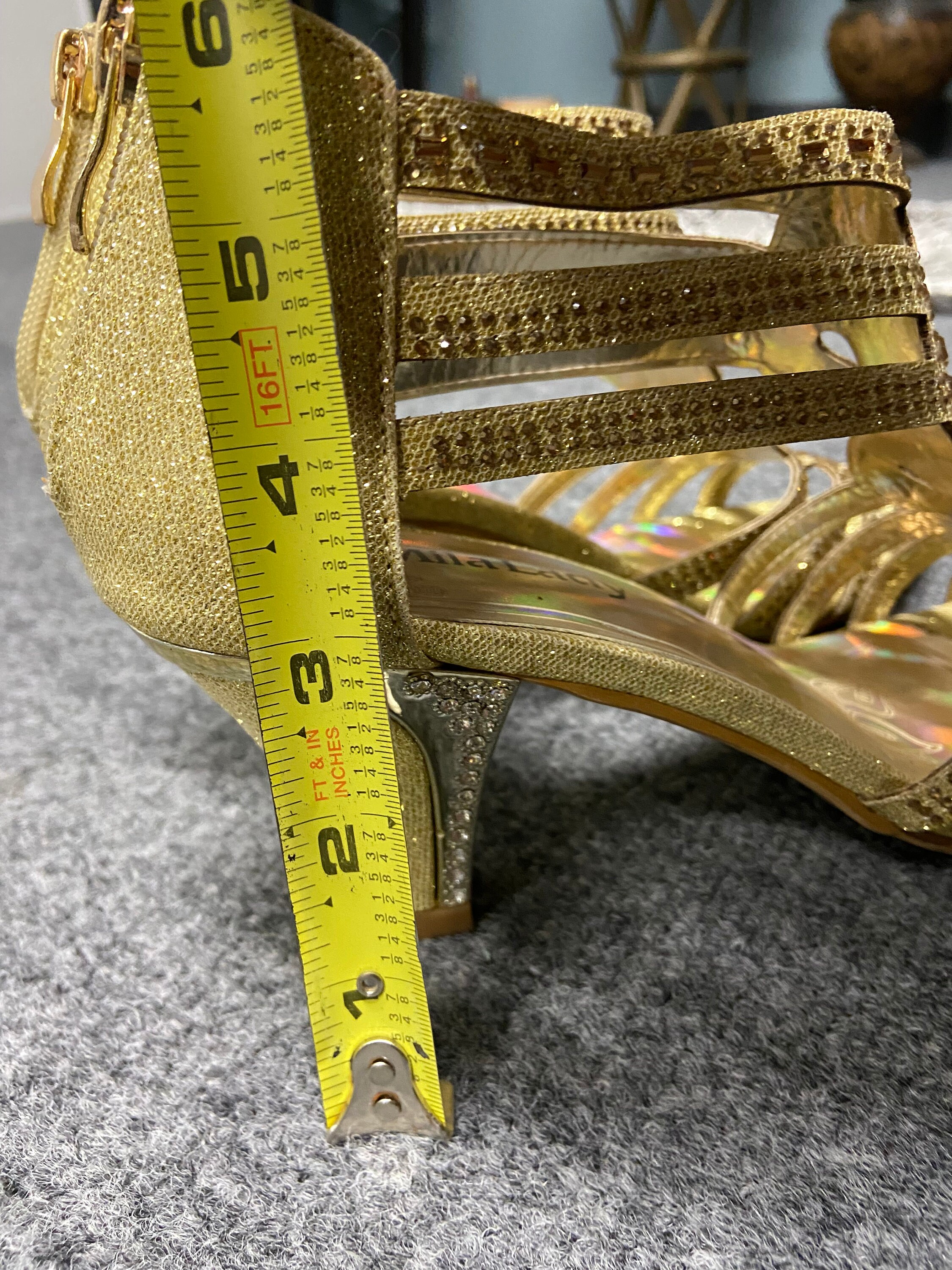 Mila Lady Open teen Mid Heel Strass Gladiator Sandaal Schoenen