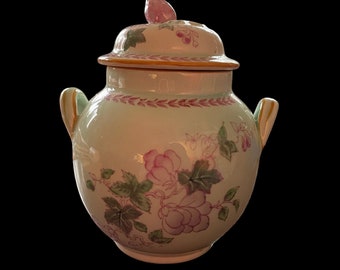Vintage Calyx Ware Metz pattern sugar bowl by Adams of England