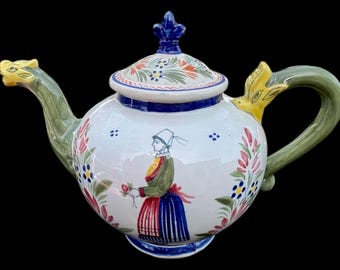 ヴォイオリン型 陶器 置物 アンリオ・カンペール フランス インテリア