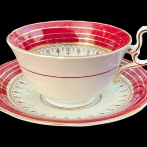 Vintage Aynsley “Dorchester” pattern 7499   teacup and saucer