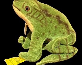 Rana "Froggy" in velluto Steiff vintage anni '50