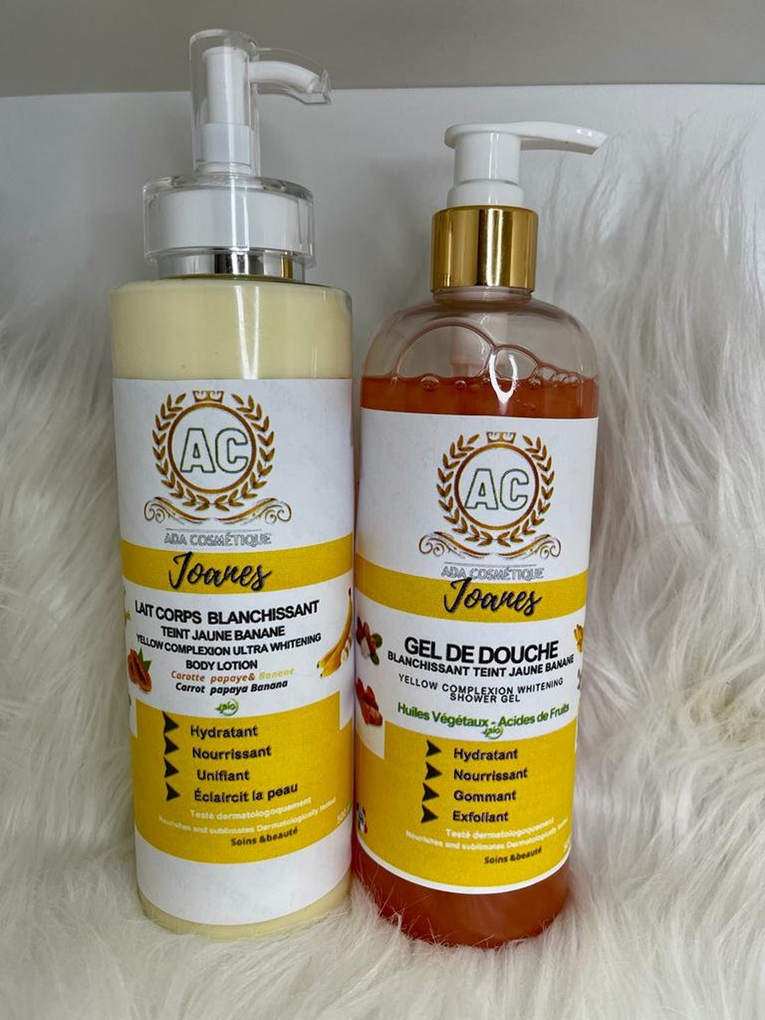 Pack Lait Corporel Et Gel Douche Ultra Blanchissant Teint Etsy