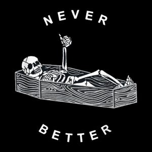Never Better PNG, Skull Skeleton In The Coffin Halloween PNG