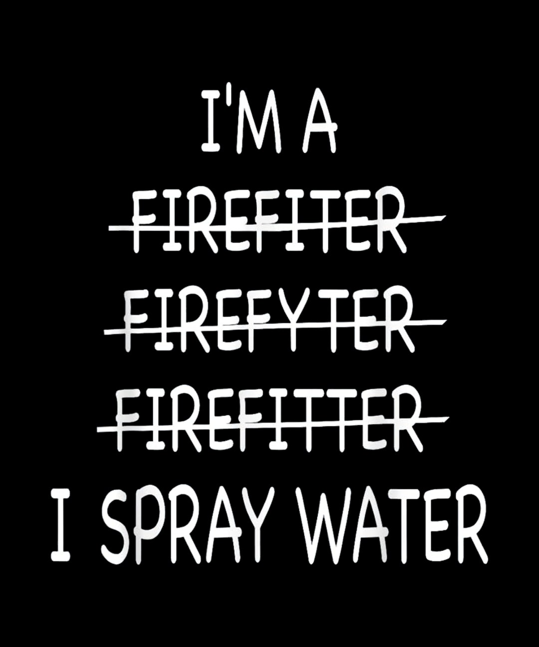 I'm A Firefighter Funny Mens I Spray Water Fire Rescue PNG - Etsy