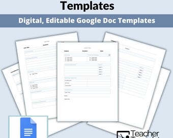 Sjablonen voor les-, week- en eenheidsplan: bewerkbare sjablonen voor Google Documenten