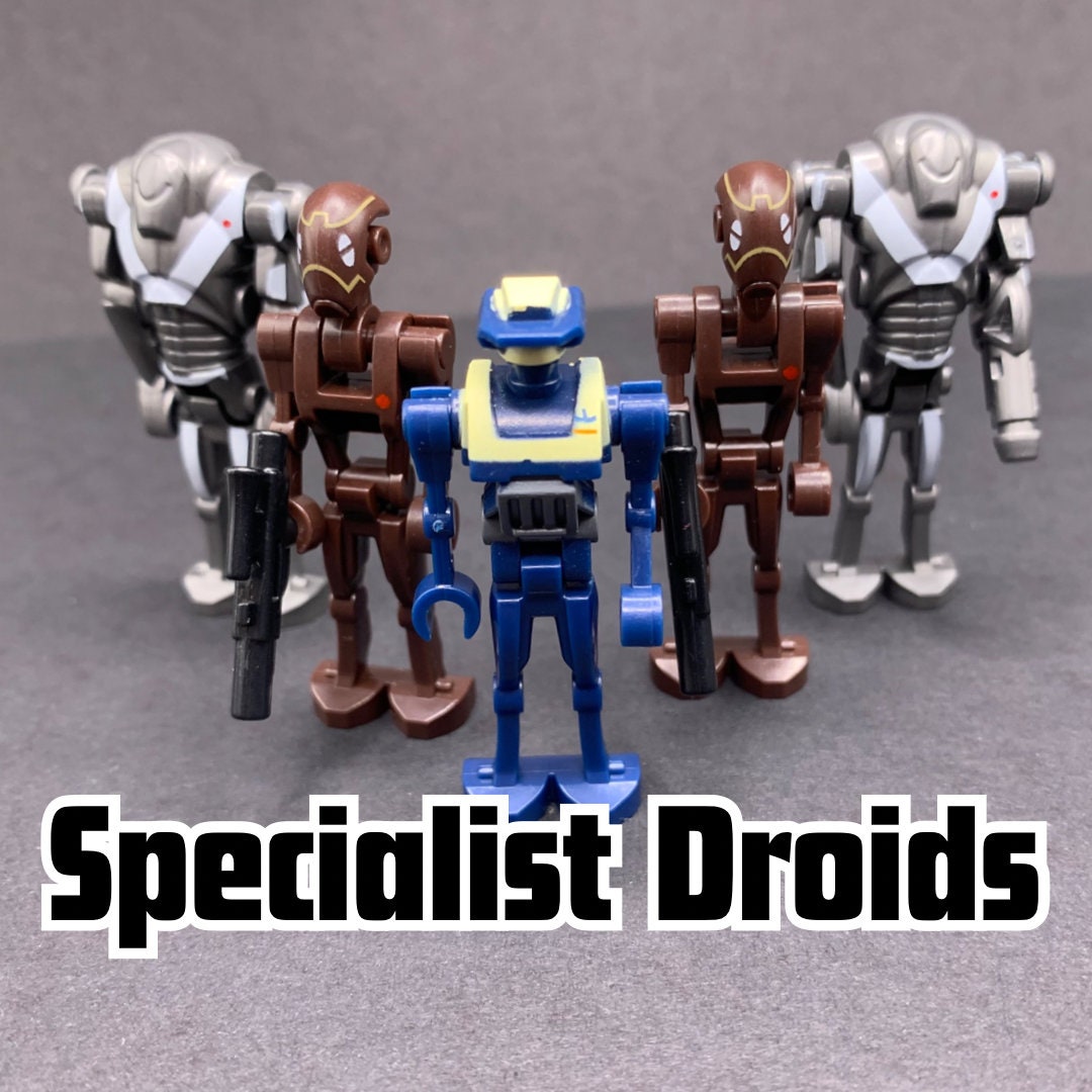 Custom Star Wars Commando Droid Minifgures & Tseries Tactical Droid Minifigures LEGO Compatible