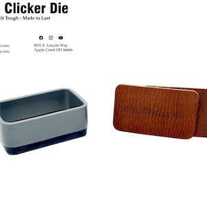 Hat Patch Clicker Die - Small Rectangle - Free Shipping