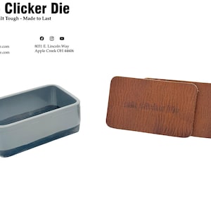 Hat Patch Clicker Die - Large Rectangle - Free Shipping