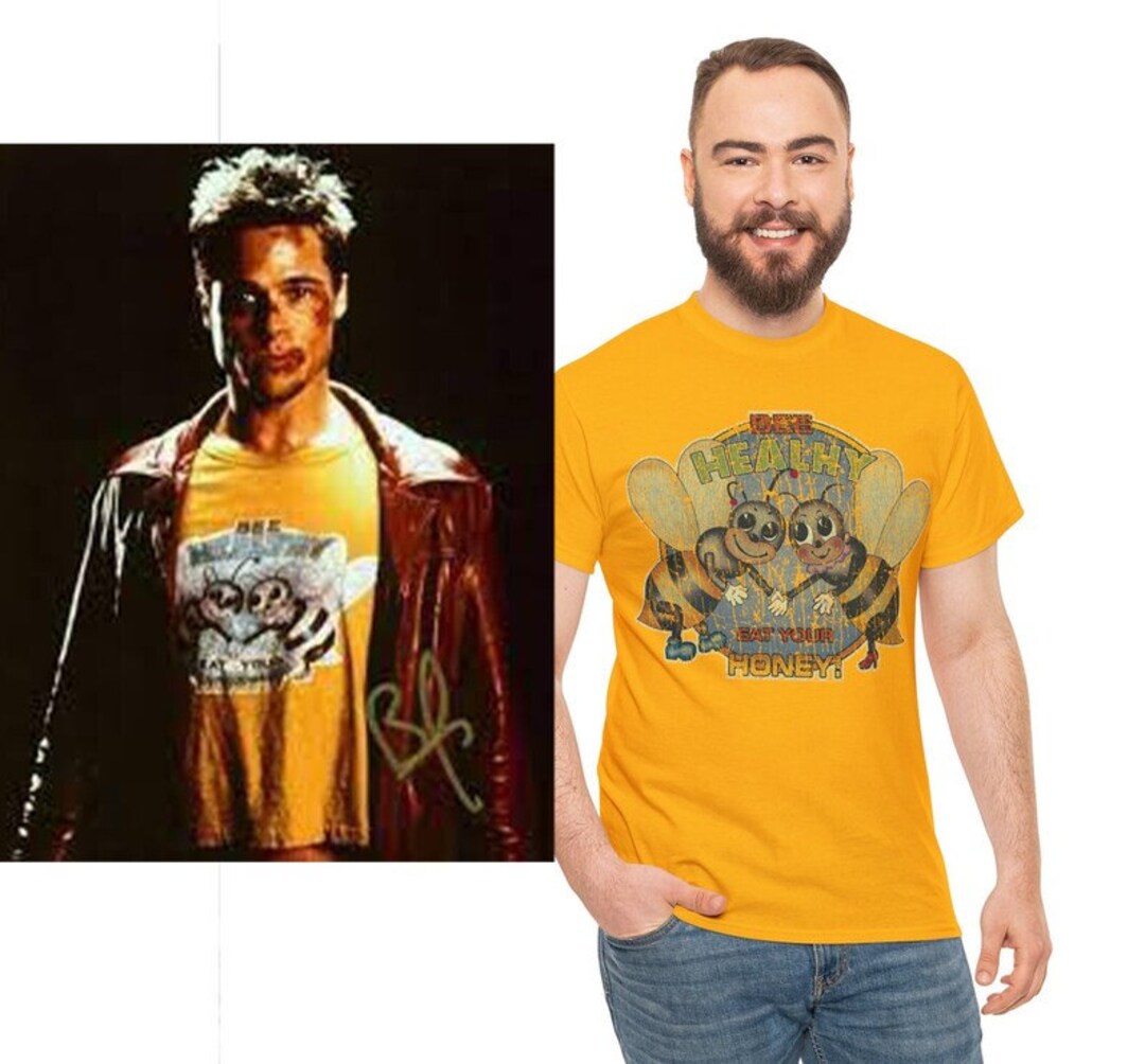 Bee Healthy Tshirt as Worn by Tyler Durden, Tyler Durden