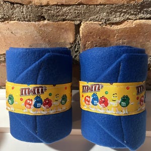 Blauwe beenwraps met M&M&#39;s Lamb
