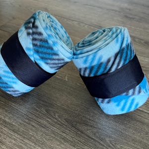 Royal shades of blue Lamb leg wraps