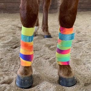 Neon tie dye Lamb Leg wraps