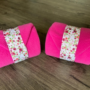 Pretty in pink floral lamb leg wraps