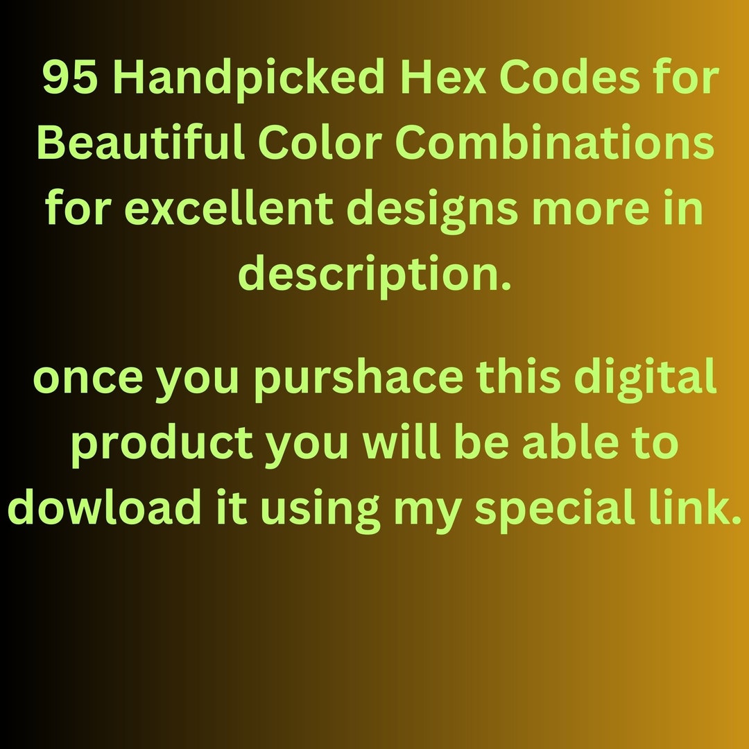 Generate Hex Codes For Colors Excel