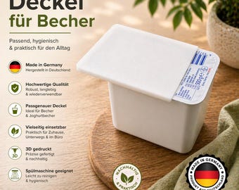 OFERTA Tapa para lavavajillas Quark, tapa para mantener la frescura, lata, reutilizable, PLA, 9x10, tapa reutilizable, no Tupperware