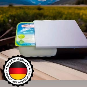 QuarkSlider Lid 500g – Fits Kaufland Quark Cups | PLA 3D-Printed Fresh-Keeping Lid | Reusable | Sustainable Kitchen | 8 x 10 cm