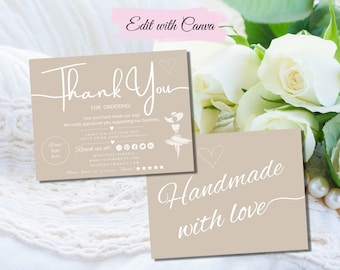 Editable Business Thank You Card Template: Modern Appreciation Note (Canva)