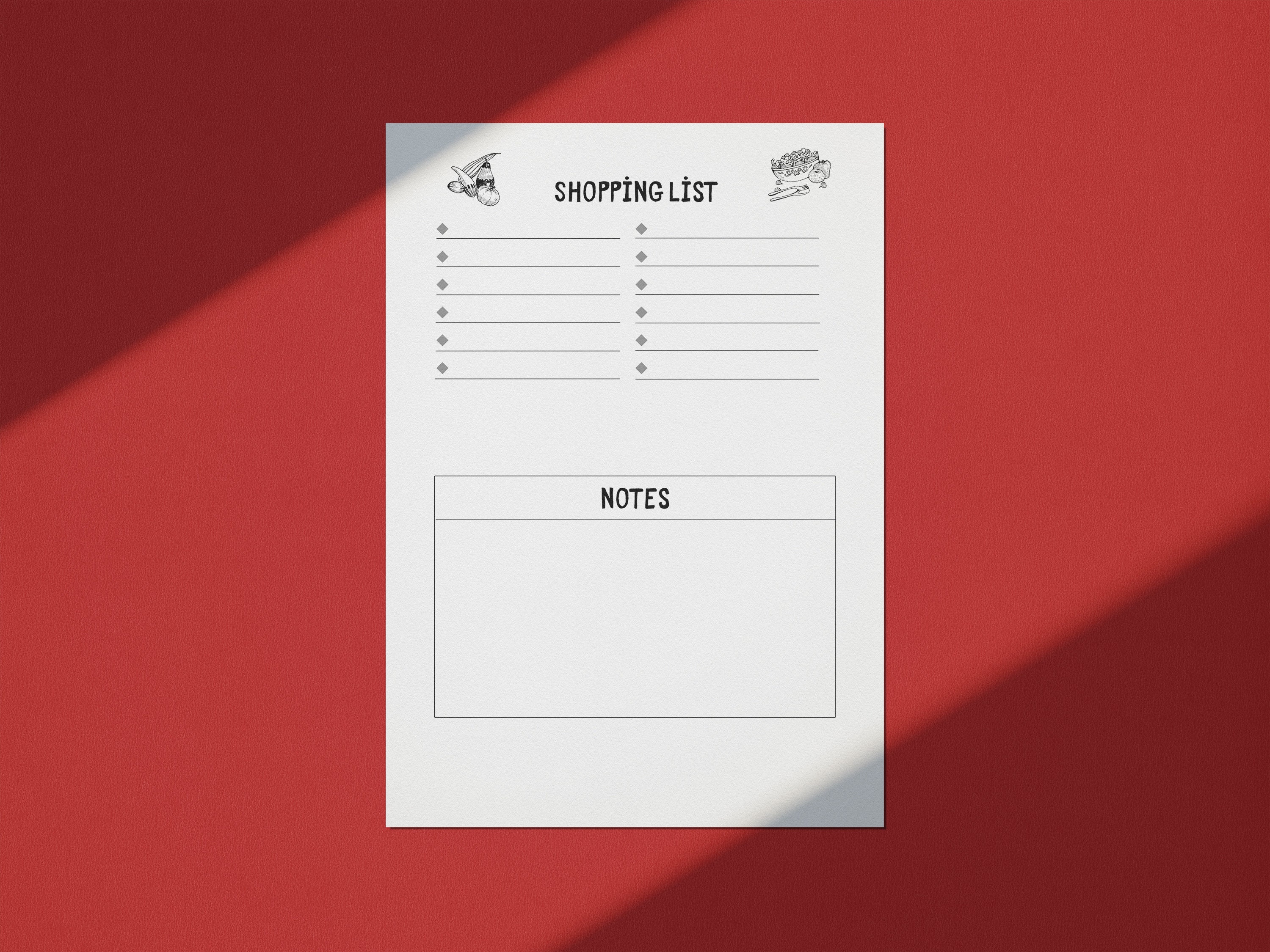 Simple Meal Planner, Weekly Planner, Printable Digital Product - Etsy